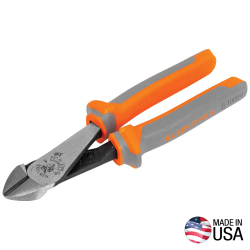 2288RINS Diagonal Cutting Pliers, Insulated, High Leverage, 8-Inch Image 