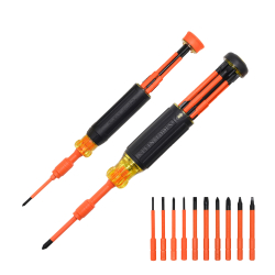 32310INS 10-in-2 Insulated Auto-Lock Screwdriver Set Image 