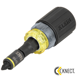 32561HDRT KNECT™ 7-in-1 Ratcheting Impact-Rated Stubby Screwdriver/Nut Driver Image 