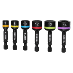 32926SM Magnetic Power Nut Setters, 2-Inch Shaft, 6-Piece Metric Image 