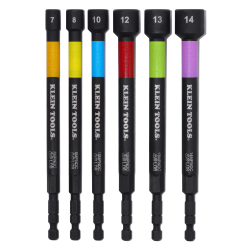 32930M Magnetic Color-Coded Power Nut Setters, Metric, 6-Piece Image 