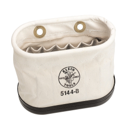 5144B Canvas Bucket, 15 Interior Pocket Aerial Oval Bucket Image 