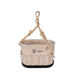5152S Canvas Bucket, 41-Pocket Oval Bucket with Swivel Snap Image 