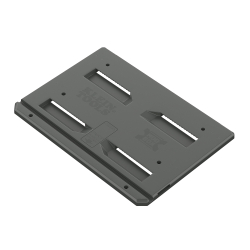 54879MB MODbox™ Wall and Floor Mounting Plate Image 