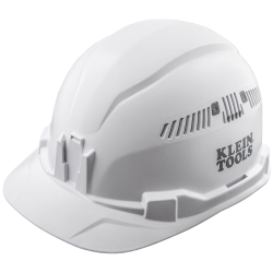 60105 Hard Hat, Vented, Cap Style, White Image 