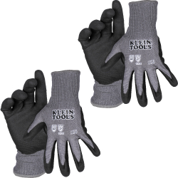 60584 Knit Dipped Gloves, Cut Level A2, Touchscreen, Medium, 2-Pair Image 