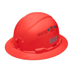 60861BR Hard Hat, Vented, Full Brim Style, Orange Image 