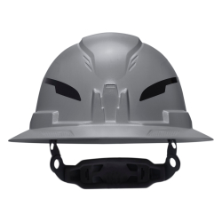 60863T2 Class E Type-2 Hard Hat, Non-Vented Full Brim Style with Strap, Gray Image