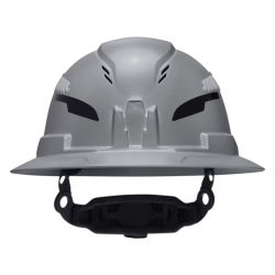 60864T2 Class C Type-2 Hard Hat, Vented Full Brim with Strap, Gray Image