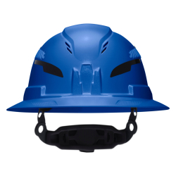 60871T2 Class C Type-2 Hard Hat, Vented Full Brim with Strap, Blue Image