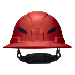 60920T2 Class E Type-2 Hard Hat, Non-Vented Full Brim Style with Strap, Red Image