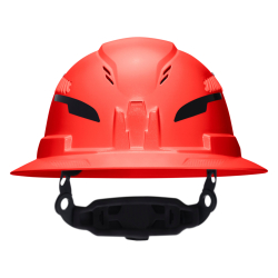 60931T2 Class C Type-2 Hard Hat, Vented Full Brim with Strap, High Visibility Orange Image