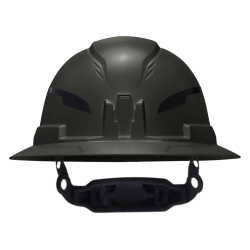 60960T2 Class E Type-2 Hard Hat, Non-Vented Full Brim Style with Strap, Black Image