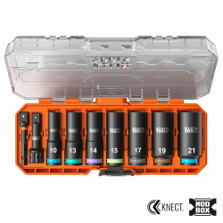 65109IMPCTM KNECT™ Deep-Well 3/8-Inch Drive Impact Socket Set, Metric, 9-Piece Image