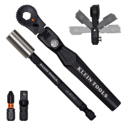 65200F Flex-Head Micro Ratchet and Magnetic Bit Holder Set, 4-Piece Image 