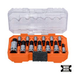 65213HEXM Knurled Hex Bit Socket Set, Metric, 13-Piece Image