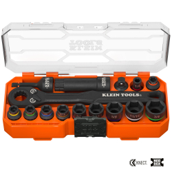 65400 KNECT™ 3/8-Inch Drive Impact-Rated Pass Through Socket Set, 15-Piece Image 