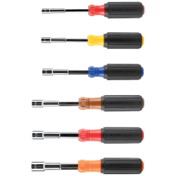 65411 Colour-Coded Hollow-Shaft Heavy-Duty Nut Driver Set, 6-Piece Image