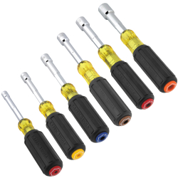 65456MAG Color-Coded Magnetic Hollow-Shaft Heavy-Duty Nut Driver Set, 6-Piece Image 