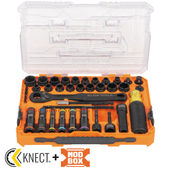 65500KNECT KNECT™ Complete Impact Pass Through and Flip Socket Set, 39-Piece Image 