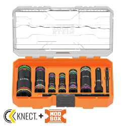 656QS KNECT™ Quad-24 Heavy-Duty Impact Flip Sockets, SAE and Metric, 9-Piece Image