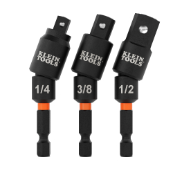 65813SW Swivel Impact Driver Socket Adapter Set, 3-Piece Image 