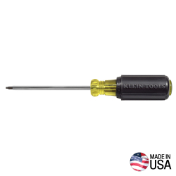 663 #3 Square Recess Screwdriver, 4-Inch Round Shank Image