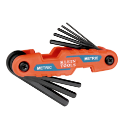 70540M Compact Folding Hex Key Set, 8-Key, Metric Sizes Image 