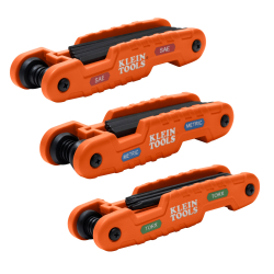 70553 Pro Folding Hex Key Set, 31-Key, SAE, Metric, TORX® Sizes, 3-Piece Image 