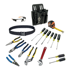 80118 Journeyman Tool Set with Tool Belt and Leather Pouch, 18-Piece Image 