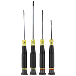 85615 Precision Screwdriver Set, Slotted, and Phillips 4-Piece Image 