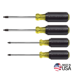 85664 Screwdriver Set, Square Recess, 4-Piece Image 