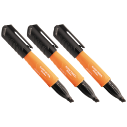 861023 Skribesâ„¢ Chisel Tip Permanent Markers, Black, 3-Pack Image
