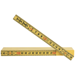 91162M Fiberglass Folding Ruler, Outside Reading, Metric Image
