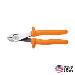 D2288INS Diagonal Cutting Pliers, Insulated, High Leverage, 8-Inch Image