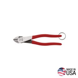 D2288TT Diagonal Cutting Pliers, High-Leverage, Tie Ring, 8-Inch Image 