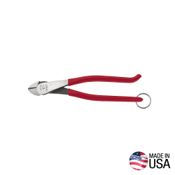D2489STT Ironworker's Diagonal Cutting Pliers, with Tether Ring, 9-Inch Image 