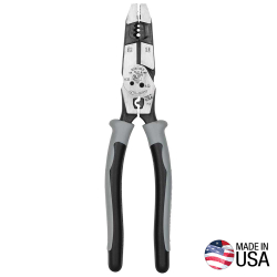 J2159CRTP Hybrid Pliers with Crimper, Fish Tape Puller and Wire Stripper Image