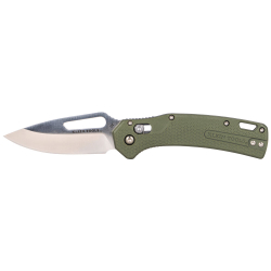 OGK000GNT KTO Resurgence Knife, Drop Point Blade, Moss Green Handle Image 