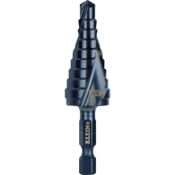 QRST03 Step Drill Bit, Quick Release, Double Spiral Flute, 1/4 to 3/4-Inch Image 