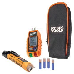 RT250KIT Premium Dual-Range NCVT and GFCI Receptacle Tester Electrical Test Kit Image