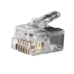 VDV826600 Modular Telephone Plugs RJ12 6P6C, 25-Pack Image 