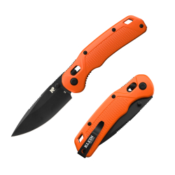 KD212 LINEAGE™ Orange Drop Point Pocket Knife Image 