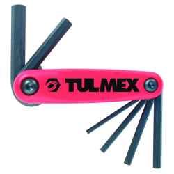 Tulmex 712 Juego de 6 llaves hexag recta T/navaja Image 