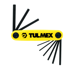 Tulmex 714 Juego de 9 llaves hexag recta T/navaja Image 