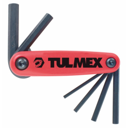 Tulmex 715 Juego de 7 llaves hexag recta T/navaja Image 