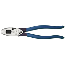 Tulmex (D) 215-9 Pinza de Electricista Alta Palanca con Jalador de Guías y Compresor de Terminales - 9 Pulgadas Image 
